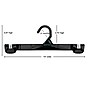 Nahanco 10" Plastic Snap Grip Skirt/Slack Hanger, Plastic Hook, Black, 200/Pack (2681-10)~#|#~5B5B7139-43F4-4E7B-8D72EF43CA18FC6D_sc7