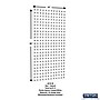Triton Products LocBoard 18" x 36" x 9/16" Steel Square Hole Pegboard, 18 Assorted Hooks (LB18-1WH-KIT)~#|#~5B5CE807-302D-4C43-8FFF272CCCC0C105_sc7