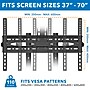 Mount-It! 2-Shelf Steel Mobile TV Cart Stand, Black (MI-876)~#|#~5B83F7F3-780C-4DA2-A7FC623257784815_sc7