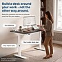 Uncaged Ergonomics Rise Up 3-stage Dual Motor Electric Standing Desk Frame, White, Desktop Not Included (RUW)~#|#~5B92979B-B794-45C4-B74EE3DC50638D5C_sc7