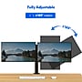 FlexiSpot Adjustable Dual Monitor Arm Mount for Sit-Stand Riser, Up To 30" Monitor, Black (D1D-E)~#|#~5B9F5FE3-C94C-4585-B92E538D633CD70E_sc7