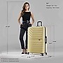 InUSA Aurum 32" Hardside Suitcase, 4-Wheeled Spinner, TSA Checkpoint Friendly, Champagne (IUAUR00XL-CHA)~#|#~5BABB7A8-4A41-41E4-928BCB7E2D4E00B7_sc7