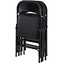 Lorell Fabric Padded Seat Folding Chairs, Black (LLR62532)~#|#~5BAF06DE-FFCF-476B-A3B94D952B70AAC0_sc7