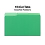 Staples File Folders, 1/3-Cut Tab, Legal Size, Green, 100/Box (ST224584-CC)~#|#~5BCB8FCD-6360-4F11-B3AF4CC798C28329_sc7