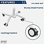 Techni Mobili Mobile Laptop Stand with Lockable Wheels, White (RTA-B008-WHT)~#|#~5BD33776-799D-4278-B36DC5BCD591646D_sc7