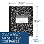 Roaring Spring Paper Products 1-Subject Composition Notebooks, 8" x 10", Wide Ruled, 60 Sheets, Black (77505)~#|#~5BDB804F-6366-4C9C-9D09B6E2188F2533_sc7