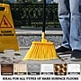 BISON LIFE Indoor/Outdoor 13" Polypropylene Bristle Flagged Angled Broom, Yellow/Black (BPHD-KIT-ANBR-EXH-1)~#|#~5C057B10-1CB5-45DD-8BEC98B79B99B127_sc7