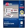Avery Microperforated Business Cards, 2" x 3 1/2", Matte White, 1000 Per Pack (8471)~#|#~5C0DAD74-0A42-4CFA-838486BAD2C8A5E1_sc7