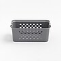 Iris Medium Plastic Storage Baskets, Gray, 4/Pack (500165)~#|#~5C2059BF-E143-48EB-B958A59978E0F8CC_sc7