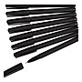 U Brands Catalina Soft Touch Porous Point Pen, Stick, Fine 0.7 mm, Black Ink, Black Barrel, Dozen~#|#~5C3F4318-6C64-4516-B37741E2FE073FC8_sc7