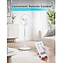 Black & Decker 16" Oscillating Pedestal Fan, 3-Speed, White (BFSR16W)~#|#~5C576488-85C3-477E-B46805D037916468_sc7