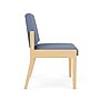 Lesro Amherst Wood Vinyl Guest Chair, Armless, Blue (AW1102.WNA-01CHLN)~#|#~5C629C04-A8A9-4337-B27199FEBA09A7E0_sc7