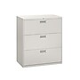 HON Brigade 600 Series 3-Drawer Lateral File Cabinet, Locking, Letter/Legal, Gray, 36"W (H683.L.Q)~#|#~5C6421B0-160A-4984-9235C1E8AEF672E9_sc7