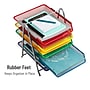 Mind Reader 5-Compartment Metal Desk Tray, Multicolored (5TPAPER-ASST)~#|#~5C73AB94-3C3A-44AE-869E336E6D8D4F04_sc7