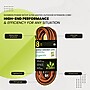 GoGreen Power 16/3 8' Heavy Duty Extension Cord, Lighted End, Orange (GG-13708)~#|#~5C7695E2-EDB7-40C9-AB06336B4F2C051C_sc7