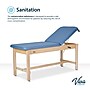 Viva Comfort Aristo Wood Physician Exam Table with Adjustable Backrest, Paper Holder, 500lbs. Capacity, Blue (ADI996-HBF-BLU)~#|#~5C786474-96C6-483A-A5E87824ADF57DE6_sc7