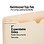 Staples Reinforced File Jacket, 2" Expansion, Letter Size, Manila, 50/Box (TR440373)~#|#~5C7CCB60-1813-42F3-9553E3FFE330BB38_sc7