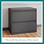 Hirsh Lateral 101 2-Drawer Lateral File Cabinet, Letter/Legal Size, Lockable, 27.75"H x 30"W x 17.63"D, Charcoal (24084)~#|#~5C9EF6ED-639A-4840-B80EF8AD6B322875_sc7