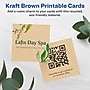 Avery Integrated Cards, 2" x 2", Matte Kraft Brown, 120/Pack (95269)~#|#~5CA95B20-AFF2-49E1-8E138A77955CCC4F_sc7