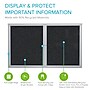 Ghent 3' H x 5' W Enclosed Recycled Rubber Bulletin Board with Satin Frame, 2 Door, Confetti (PA23660TR-CF)~#|#~5CECD399-2318-4157-BFF18B248444DB89_sc7