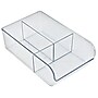 Azar Small Plastic Storage Bin, Clear, 4/Pack (556752-4PK)~#|#~5CF13422-4A99-4125-92626F36C2DD3BCA_sc7