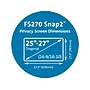 Kensington Snap2 Anti-Glare Privacy Screen for 25" - 27" Widescreen Monitors, 16:9/16:10 (K58400WW)~#|#~5CF43E8C-87D8-43E7-B5AEFB58D5567142_sc7