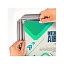 Azar Sign Holder, 24" x 36", Wall Mounted, Silver, Plastic (300344-SLV)~#|#~5CF882D2-617B-4672-BFB7F70B707B23AE_sc7