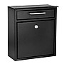 AdirOffice Steel Wall Mounted Drop Box Indoor/Outdoor Mailbox, Black (631-05-BLK)~#|#~5D161F5A-D52F-46C1-B6E657EE00AEC47D_sc7