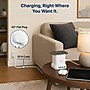 Uncaged Ergonomics Wireless Cube Power Strip with 15W Wireless Charger, 4 AC Outlets, 4 USB Ports, 10' Cord, White (WC-10-W)~#|#~5D26B25C-C4D5-4948-BE1258EC7C10D1A4_sc7