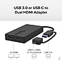 Plugable USB C to Dual HDMI Video Adapter, Male to Female/Female, Black (UGA-HDMI-2S)~#|#~5D39B086-28E4-4DD4-A6B13E2378773C99_sc7