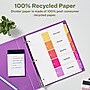 Avery Ready Index Table of Contents EcoFriendly Paper Dividers, 1-5 Tabs, Multicolor, 3 Sets/Pack (11080)~#|#~5D3F951E-4CEB-42E6-A9B84D771BB92A5F_sc7