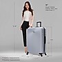 DUKAP Inception 32" Hardside Suitcase, 4-Wheeled Spinner, TSA Checkpoint Friendly, Silver (DKINC00XL-SIL)~#|#~5D44DED5-035B-4028-86A92956D525A819_sc7
