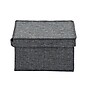 Household Essentials Medium Stackable Folding Fabric Storage Bin, 6" x 10"x 11", 11.42 Qt., Gray, 2/Pack (7511-1)~#|#~5D665628-3C18-45C9-B40210056F89DABF_sc7