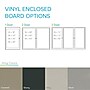 Ghent 3' H x 5' W Enclosed Vinyl Bulletin Board with Satin Frame, 2 Door, Silver (PA23660VX-193)~#|#~5D6B9B61-DA4A-4C0C-B78EE81877916658_sc7