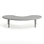 Flash Furniture Wren Half Moon Activity Table, 35" x 65", Height Adjustable, Soft Gray (YUYCX042MOONSGY)~#|#~5D74BFBA-79C2-43B3-B4EB081425919BBC_sc7