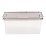Iris 17 Quart Snap Top Plastic Snap Closure Storage Bin, Clear, 8/Pack (500156)~#|#~5D876BA6-449D-4D7D-AE3D2538022CA74B_sc7