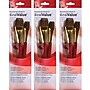 Princeton RealValue Mixed Media Natural Camel Variety Brush Set, Red, 3/Set, 3 Sets/Bundle (PBXPR9122-3)~#|#~5D8F13C9-5065-4A59-BAF38910DD4CA99F_sc7