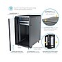 StarTech 4-Post 18U Server Rack Cabinet, Lockable 19" Data Rack Cabinet for Computer (RK1836BKF)~#|#~5DA49262-9A23-4E37-8B62B1EF6BE3A094_sc7