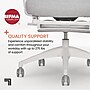 Sharper Image S-850 Heated Ergonomic Mesh Swivel Executive Massage Chair with Footrest, Light Gray/White (60106-LGRYWHT)~#|#~5DA798EF-7BBF-45EA-8F32F75B12DB289C_sc7