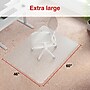 Staples Office Chair Mat, Clear Floor Mats, Low-Pile Carpets, 60 x 46 Inch, Smooth Glide~#|#~5E185388-0BBF-490C-891AB0714D2B22D5_sc7