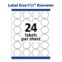 Avery Sure Feed Laser Round Labels, 1-2/3" Dia, White, 600 Labels/Pack (5293)~#|#~5E1E089E-DD64-4D6B-A56B95CB262C758D_sc7