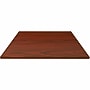 Lorell Essentials Series 42”W x 42”D 1” Thickness Square Table Top, Laminate, Mahogany (LLR87244)~#|#~5E326964-10E1-48C0-807DBE7DE530B681_sc7