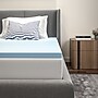 Flash Furniture Capri Comfortable Sleep Twin Size Cooling Gel Memory Foam Mattress Topper, Blue, 39" x 75.5" x 2" (MRM352T)~#|#~5E3ED476-DDDE-4444-AAE6303758B3F2A6_sc7