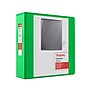 Staples 3" 3-Ring View Binder, D-Ring, Green (55428/26354)~#|#~5E42B5D2-A69C-4AA9-B81A7D392D6E2309_sc7