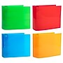JAM Paper 4" 3-Ring Flexible Poly Binders, Assorted Colors, 4/Pack (PB75245ASSRT)~#|#~5E451F2B-E391-4FD7-84F4D43FA08761C6_sc7