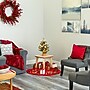 Nearly Natural 2 ft. Flocked Pre-Lit Artificial Christmas Tree, 30 Lights, Green (T2006)~#|#~5E5DDC29-F3E5-4751-9185EAD61D7D70CE_sc7