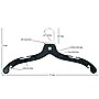 Nahanco Heavy Weight Plastic Clothes Hangers, Black, 100/Pack (2500)~#|#~5E60EFA6-CDD6-4123-8381B50EB98326AE_sc7
