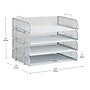 Mind Reader Metal Side Loading Stackable Letter Tray, White (DSTACK4-WHT)~#|#~5E79F188-46E5-4C0C-8943CFB7FE151653_sc7