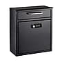 AdirOffice Steel Combination Locking Wall Mounted Interoffice Drop Box Mailbox, Medium, Black (631-05-BLK-KCPK)~#|#~5EB2C85F-6656-4FFC-A77B1BC889F0842A_sc7