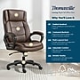 Thomasville Lansing Ergonomic Polyurethane Big & Tall Chair, 400 lb. Capacity, Dark Walnut Brown (52398-DBRN)~#|#~5EB9E248-6171-42BA-900AF45869CB57D1_sc7